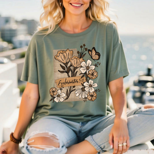Ecclesiastes 3:11 Floral DTF Transfer
