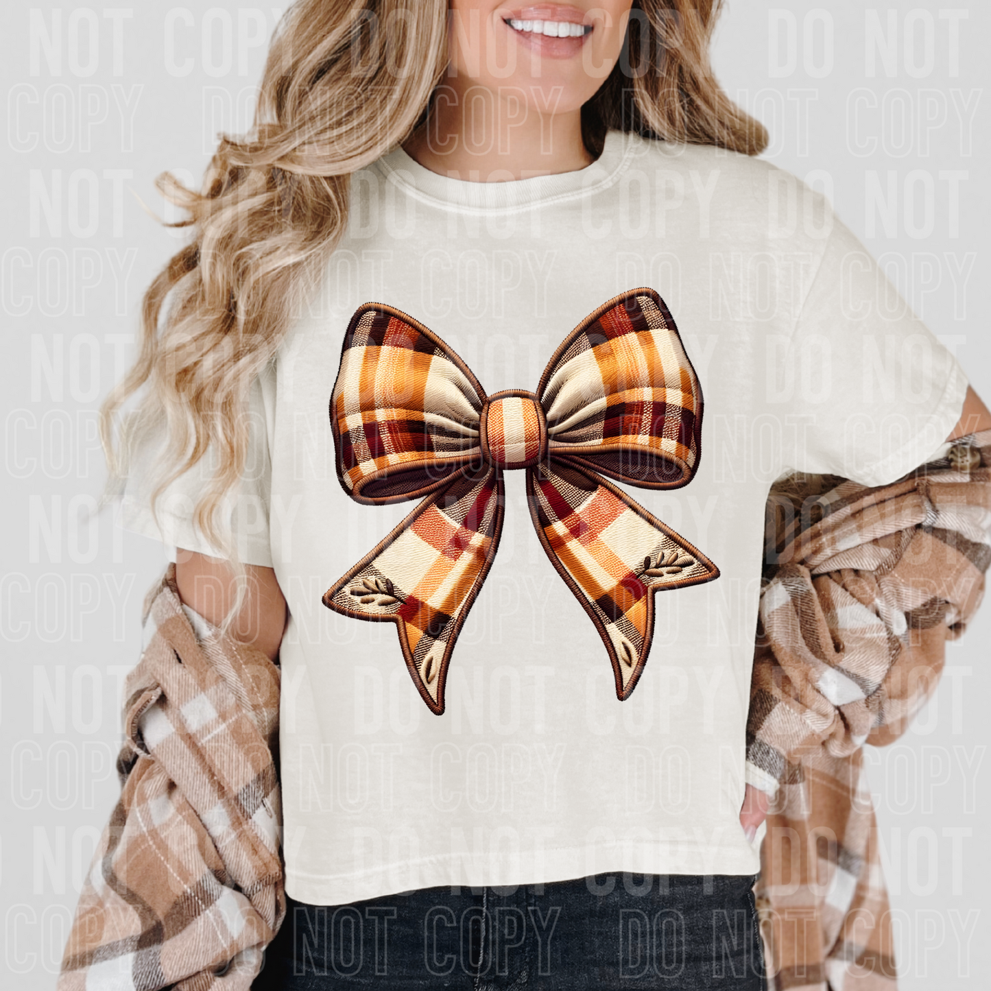Fall plaid bow