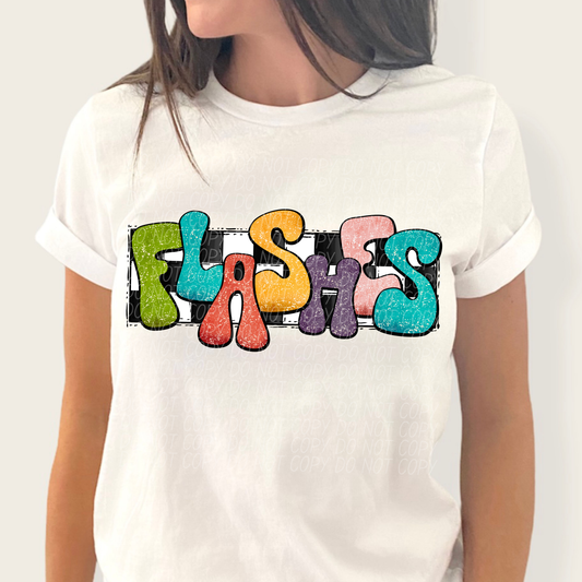 Flashes (retro rainbow)