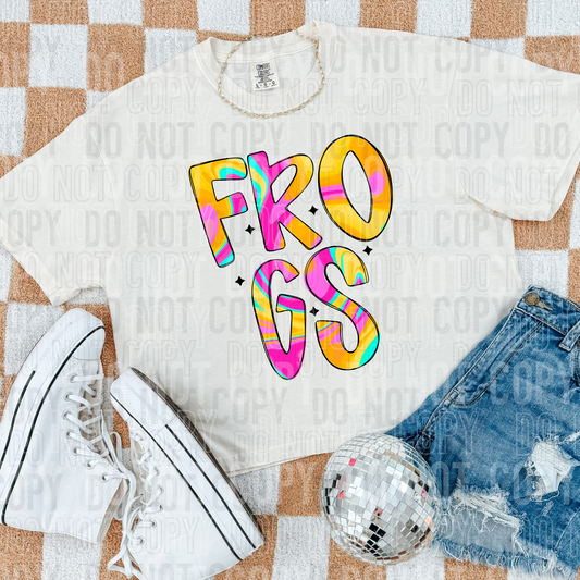Frogs (colorful)