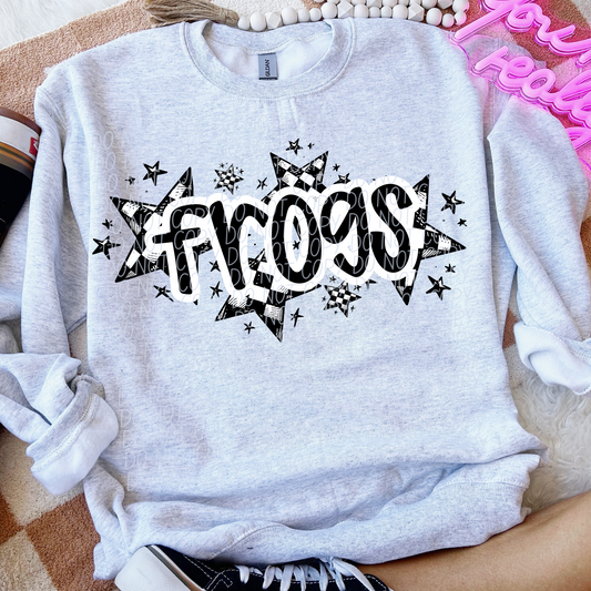 Frogs (checkered stars)