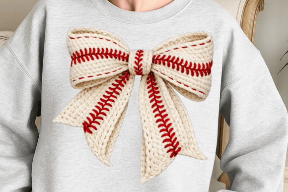 Baseball Bow DTF Transfer