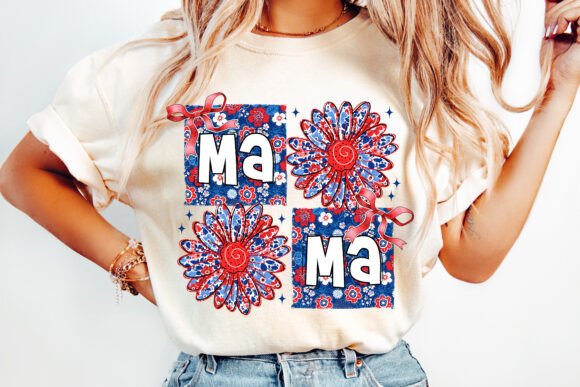 Floral American Mama