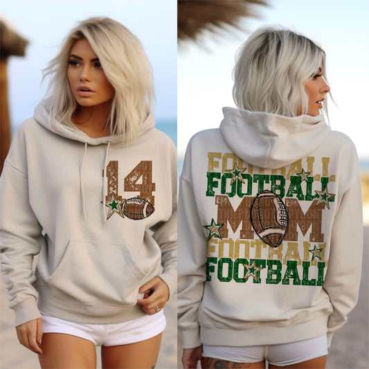 Football Mom (gold/green-back)