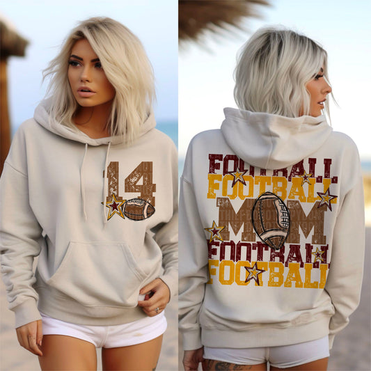 Football Mom (maroon-back)
