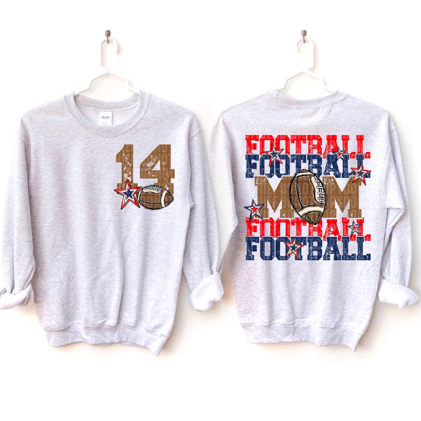 Football Mom (red/navy-back)