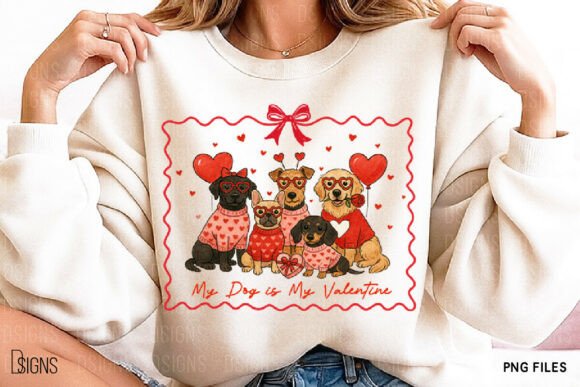 My Dog Is My Valentine DTF Transfer