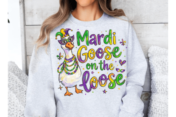 Mardi Goose on the Loose DTF Transfer