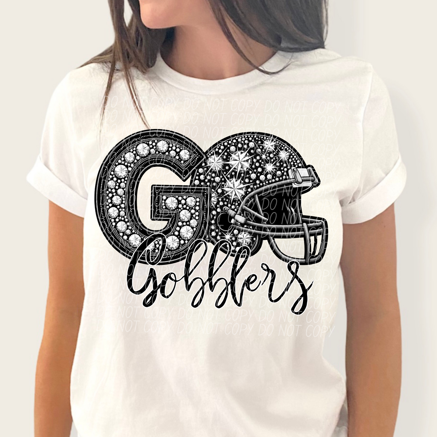 Go Gobblers (rhinestones)