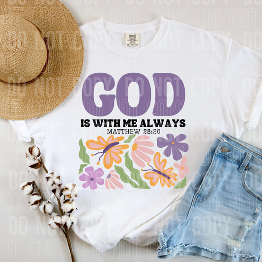God is with me always (purple)