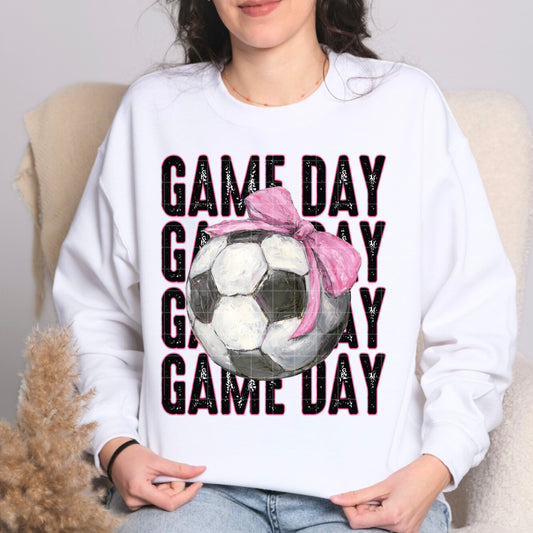 Game Day Soccer Bow – DTF Transfer