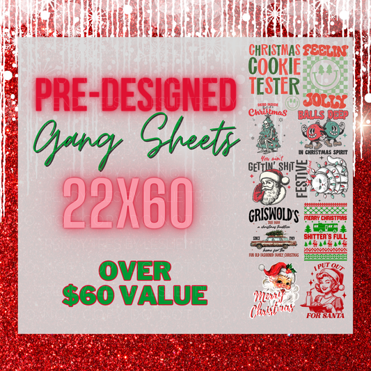 Snarky Christmas Gang Sheet