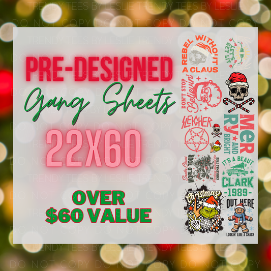 Rebel Christmas Gang Sheet