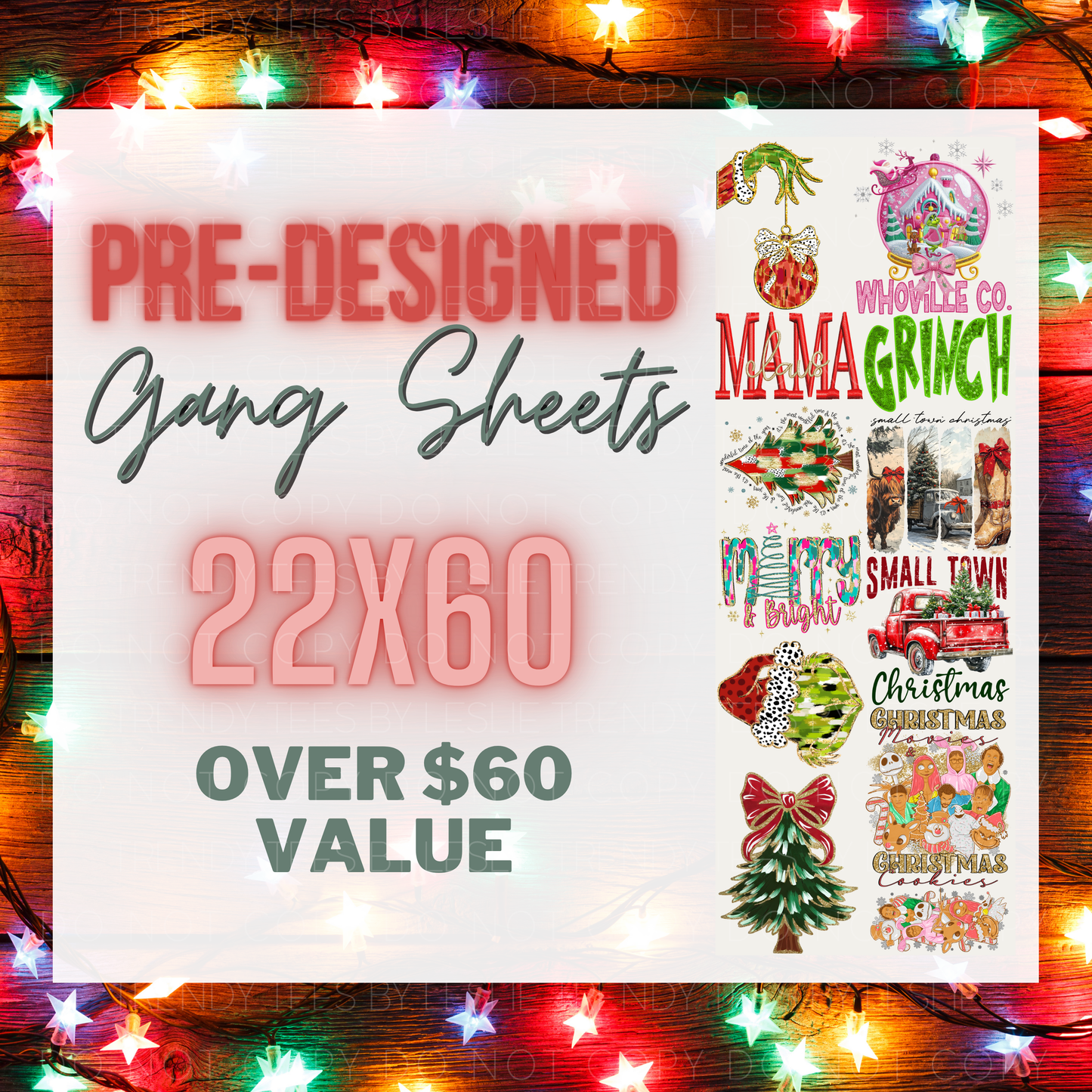 Mean Guy Christmas Gang Sheet