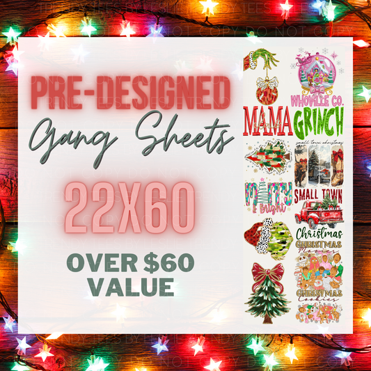 Mean Guy Christmas Gang Sheet