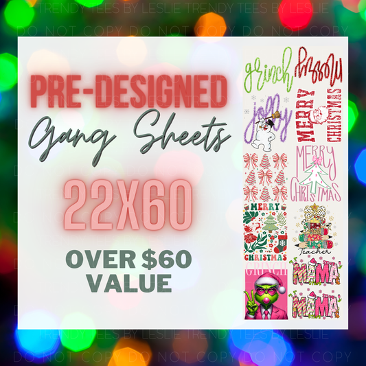Whimsical Christmas Gang Sheet