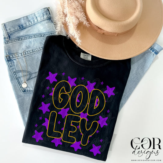 Godley (purple stars)