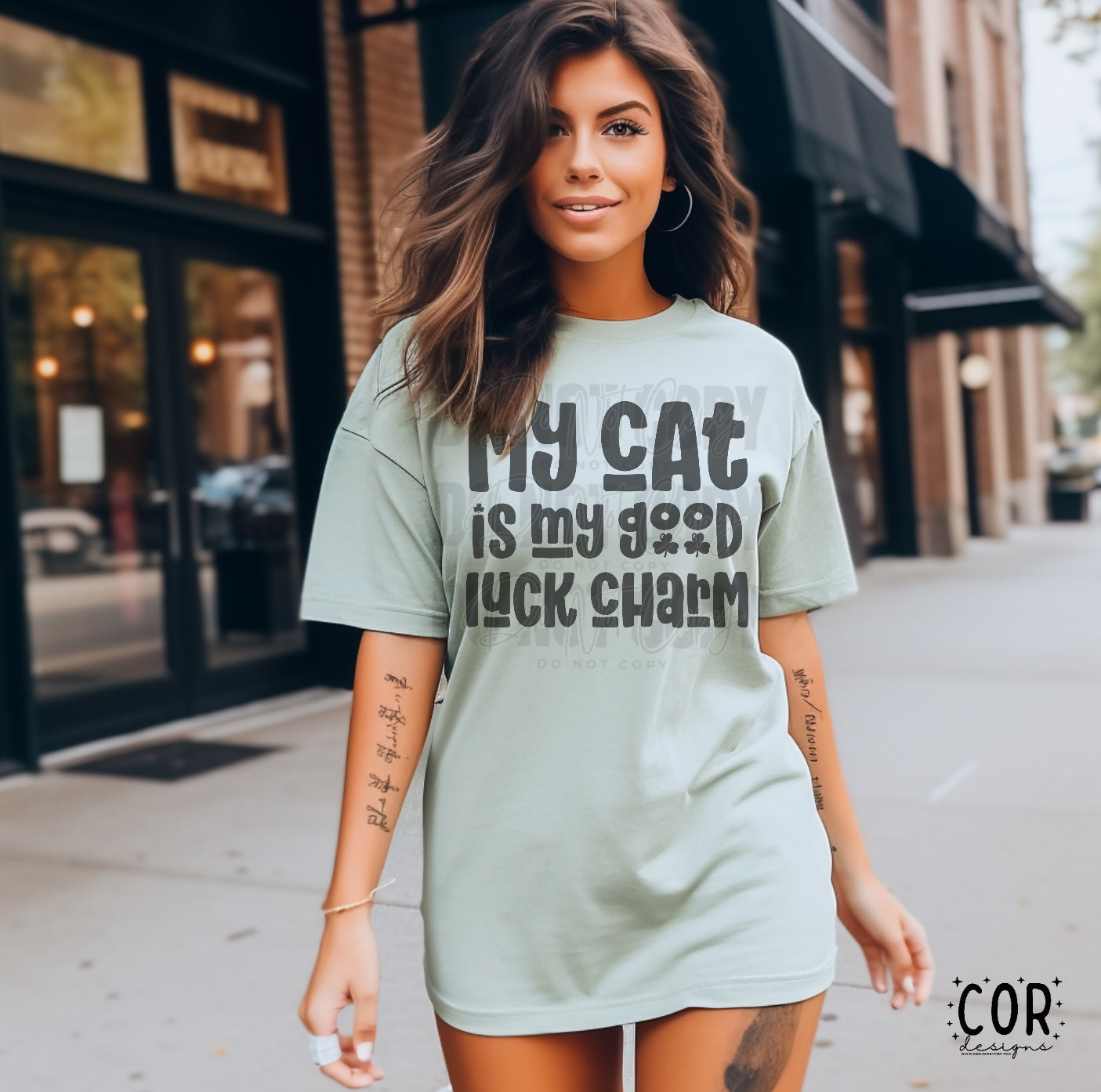 My cat is my good luck charm