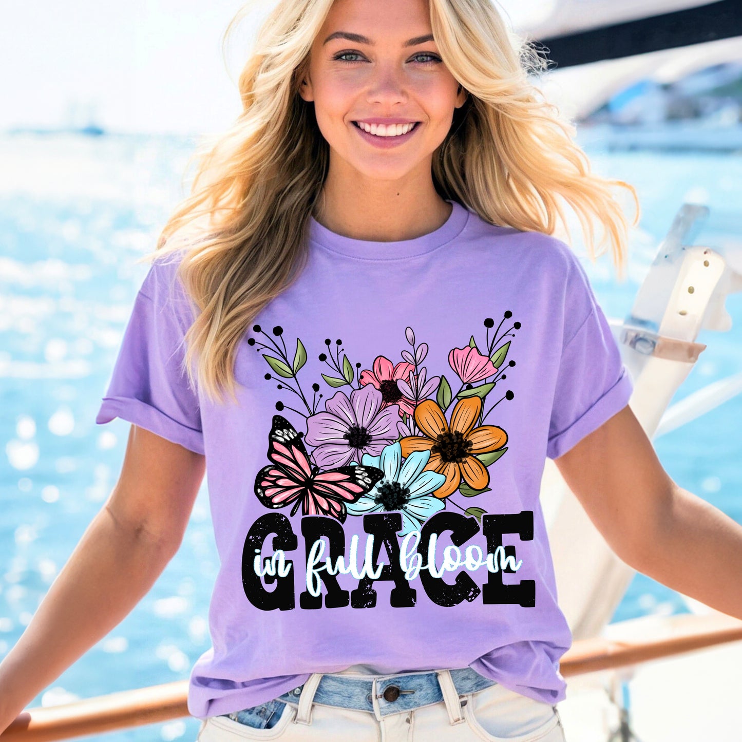 Grace in Full Bloom DTF Transfer