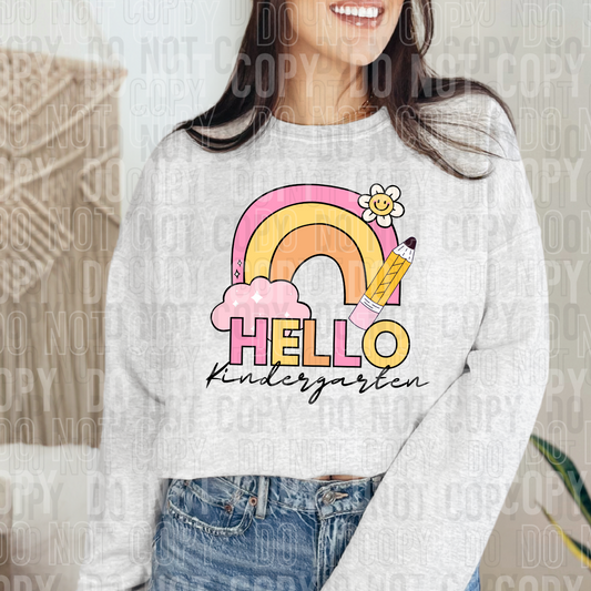 Hello Kindergarten (rainbow)