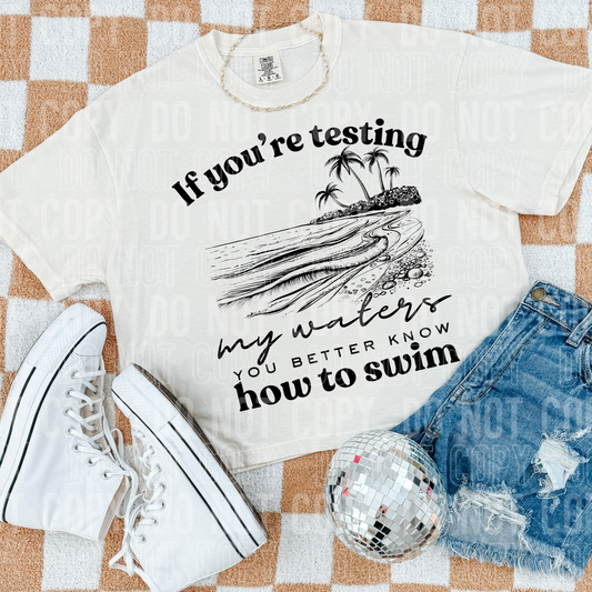 If you're testing my waters you better know how to swim