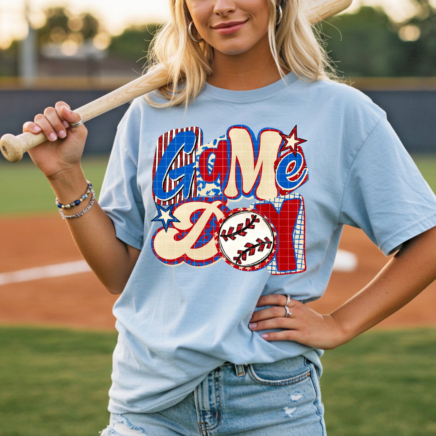 Game Day Baseball DTF Transfer