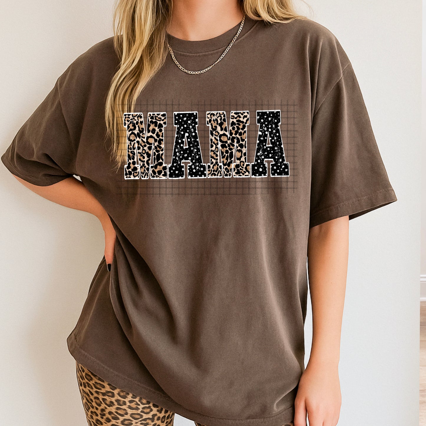 Mama Leopard Print DTF Transfer