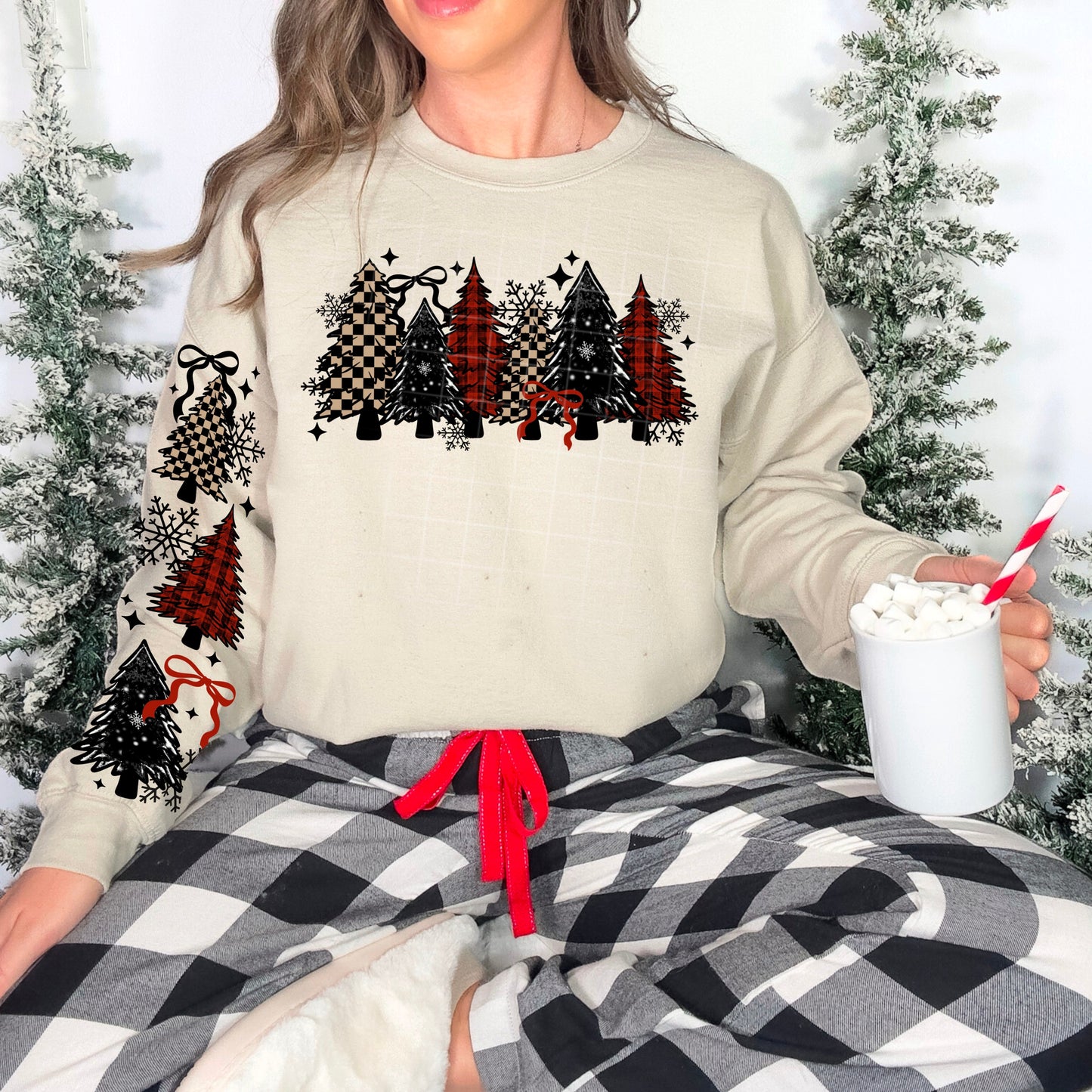 Checkered/Plaid Christmas Trees (front)