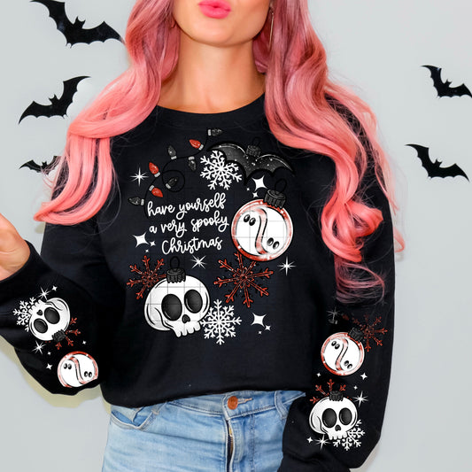 Have yourself a very spooky Christmas (sleeve)-white