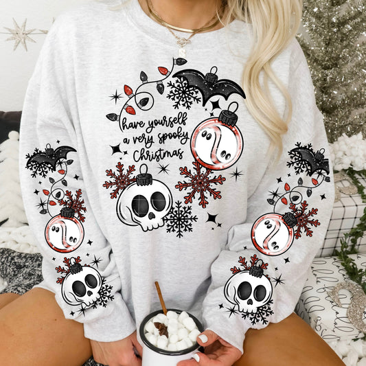 Have yourself a very spooky Christmas (sleevea)-black