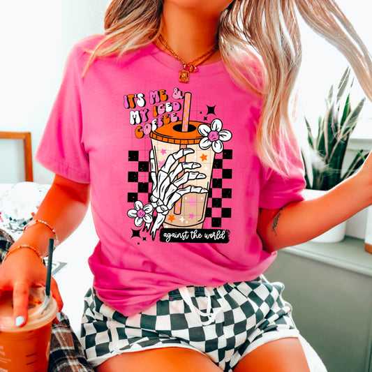 It's me & my iced coffee against the world (skellie hand)