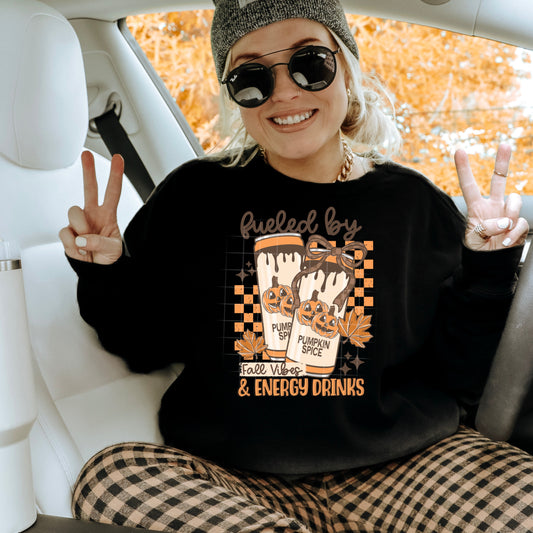 Fueled by fall vibes & energy drink