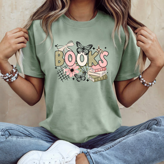 Books Butterfly DTF Transfer