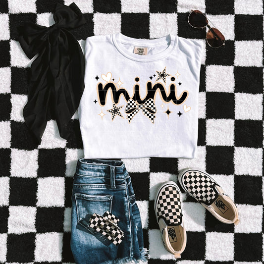 Mini Checkered Bow