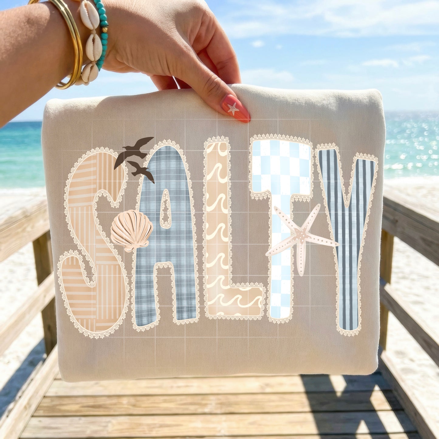 Salty Beach DTF Transfer