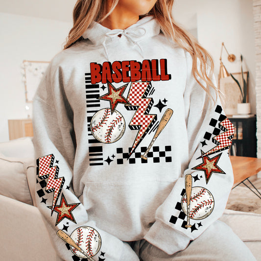 Baseball Retro Graphic DTF Transfer (sleeves)