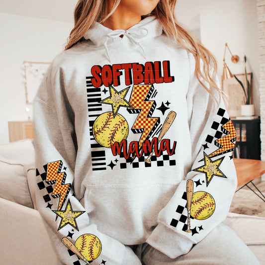 Softball Mama DTF Transfer (sleeves)