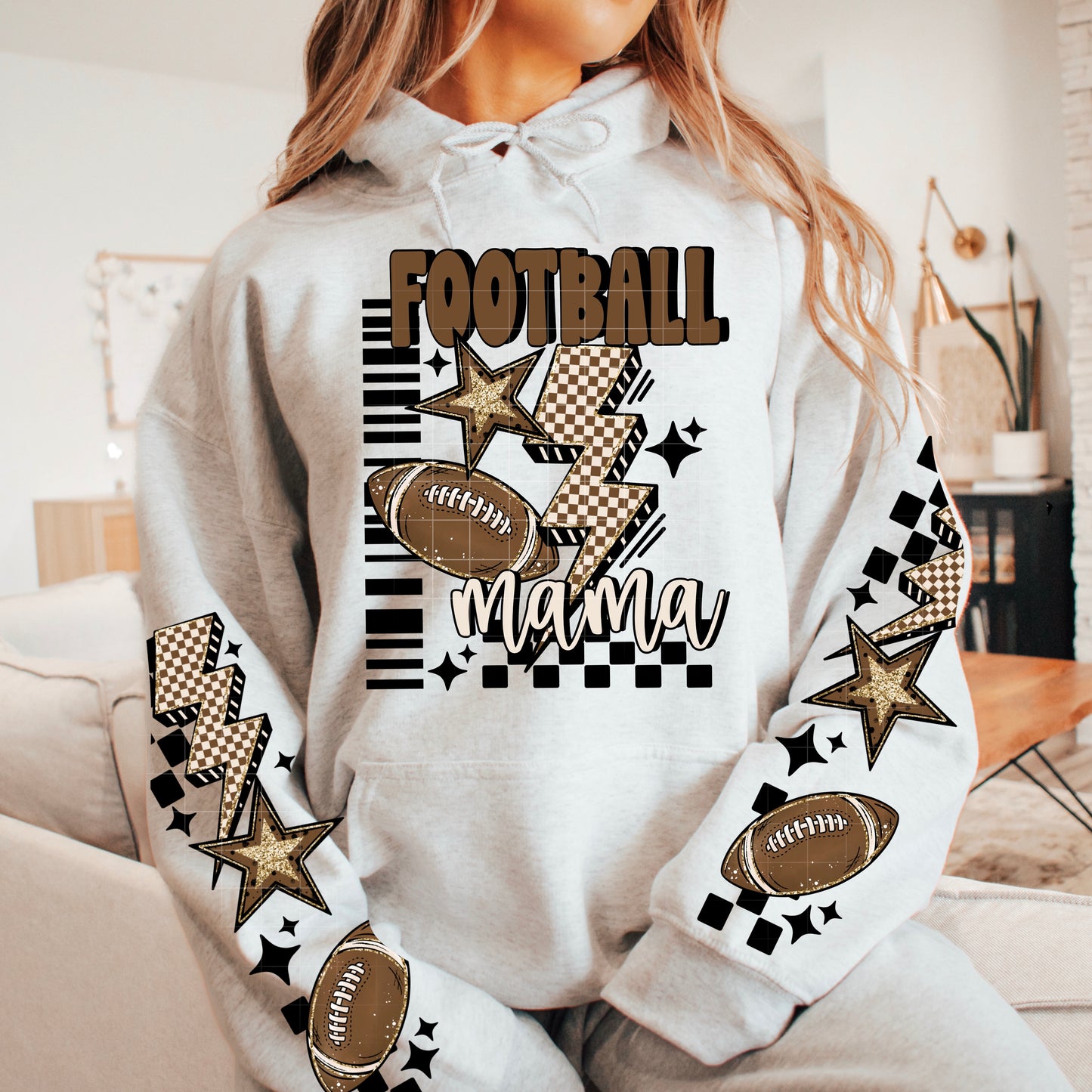 Football Mama DTF Transfer (sleeves)