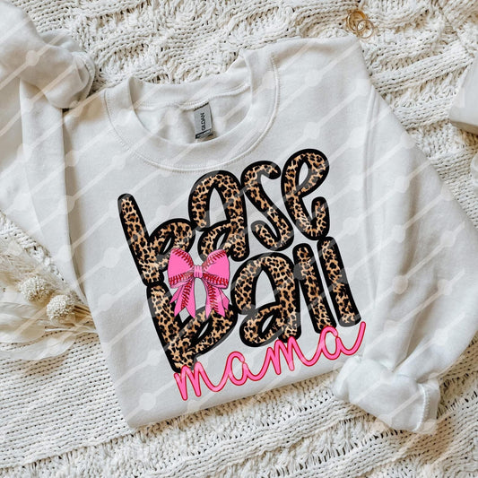 Leopard Baseball Mama
