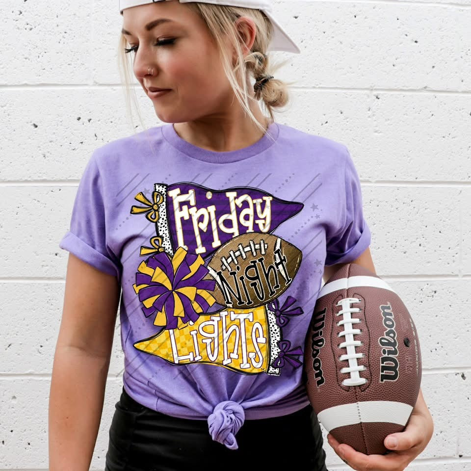 Friday Night Lights Purple & Gold