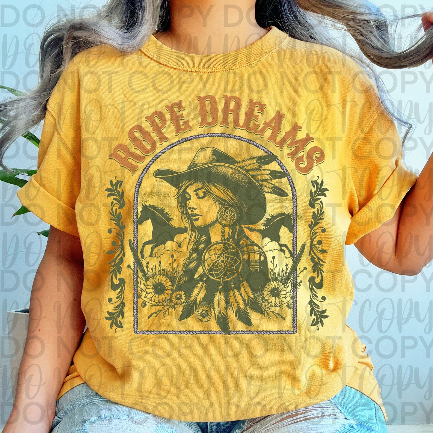 Rope Dreams Western DTF Transfer