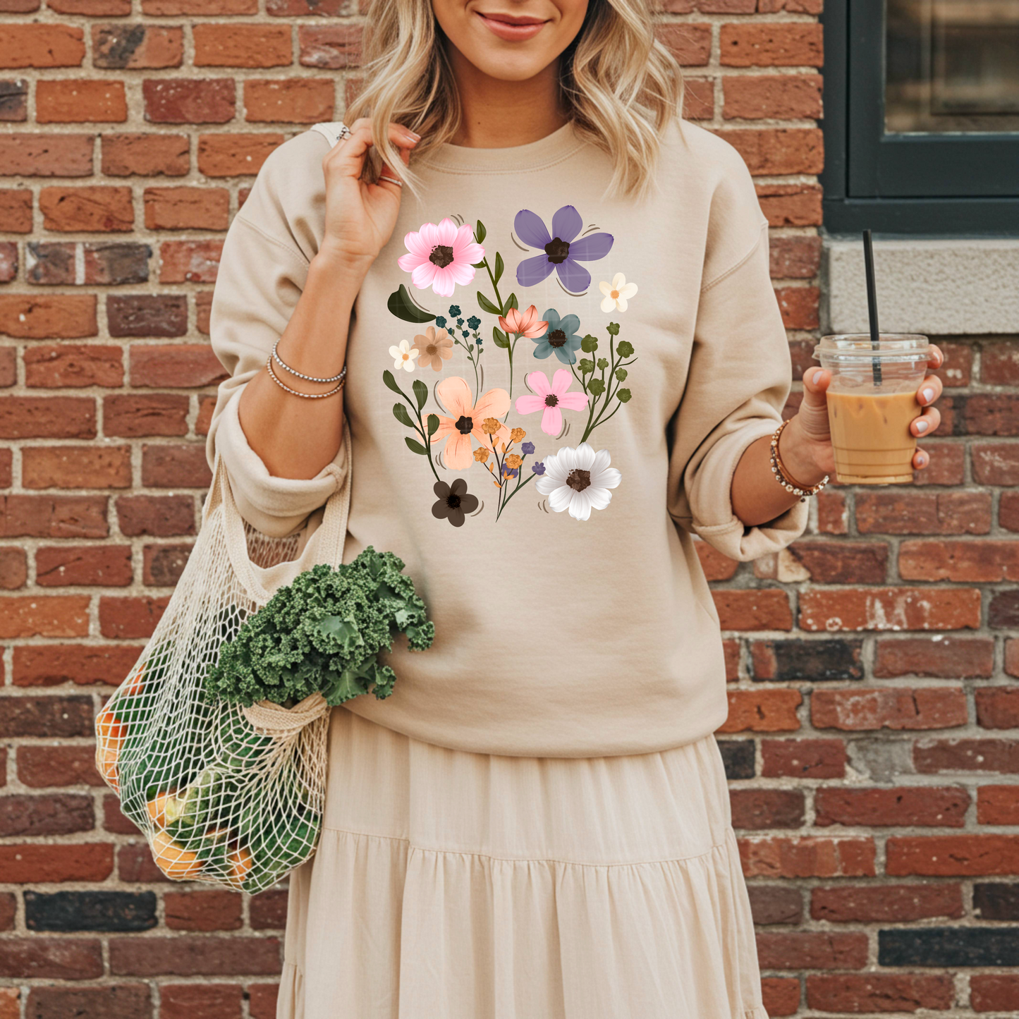 Minimal Wildflower Floral DTF Transfer