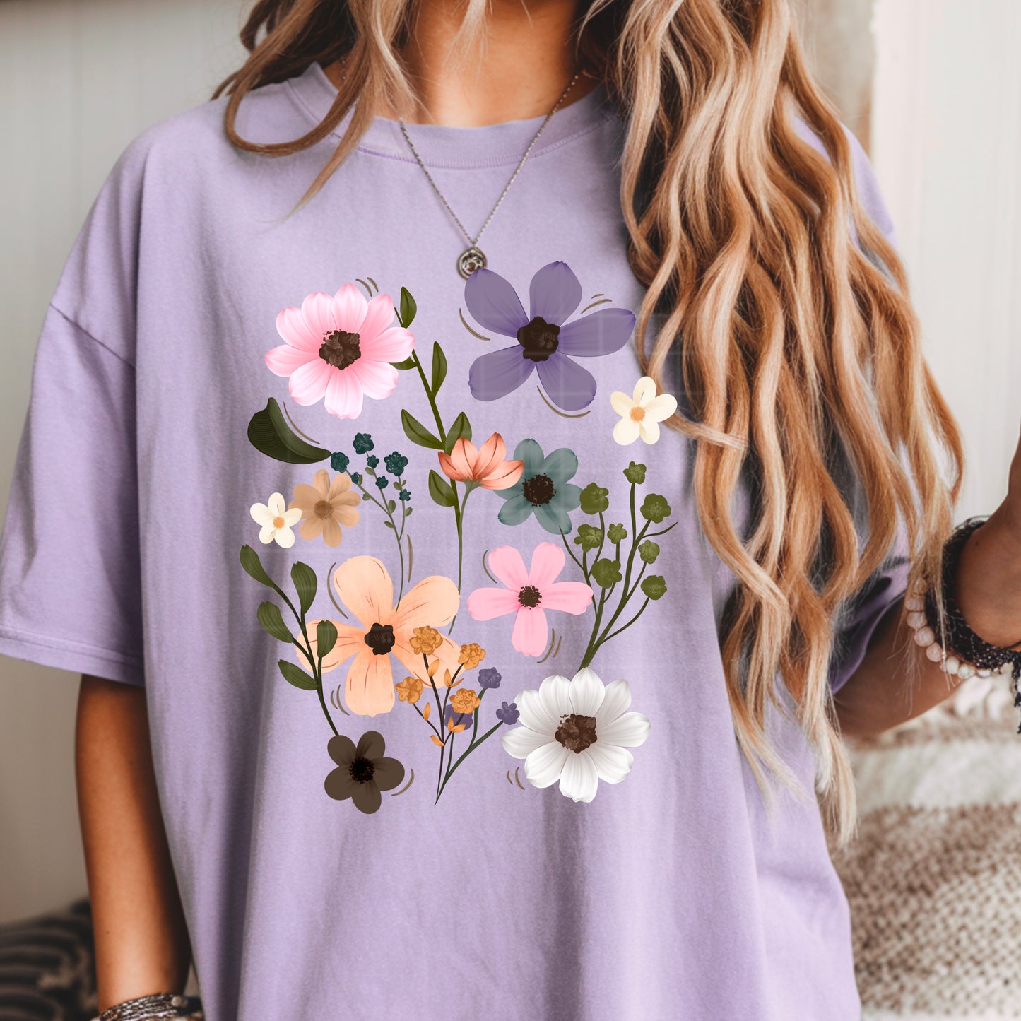 Minimal Wildflower Floral DTF Transfer