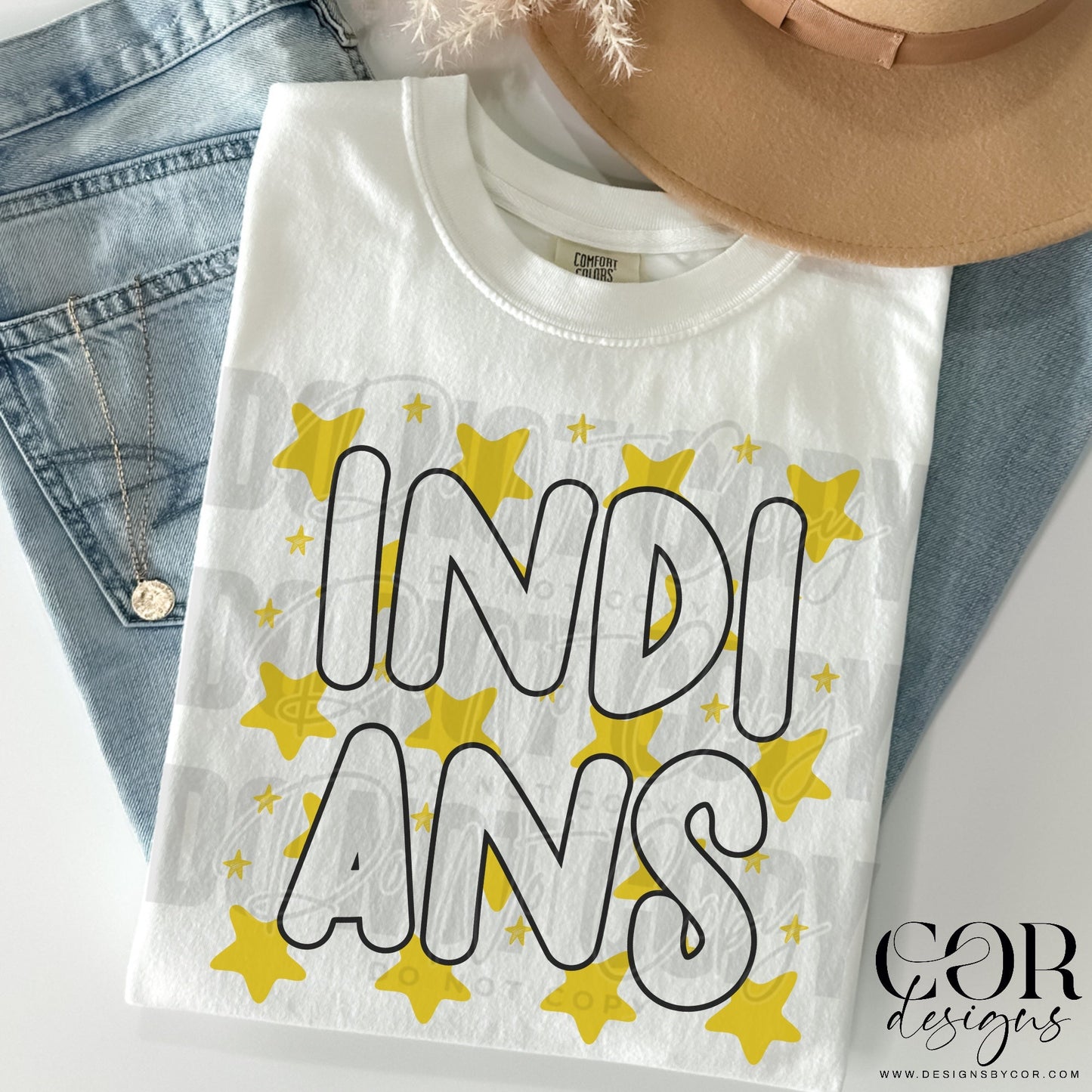 Indians (yellow stars)