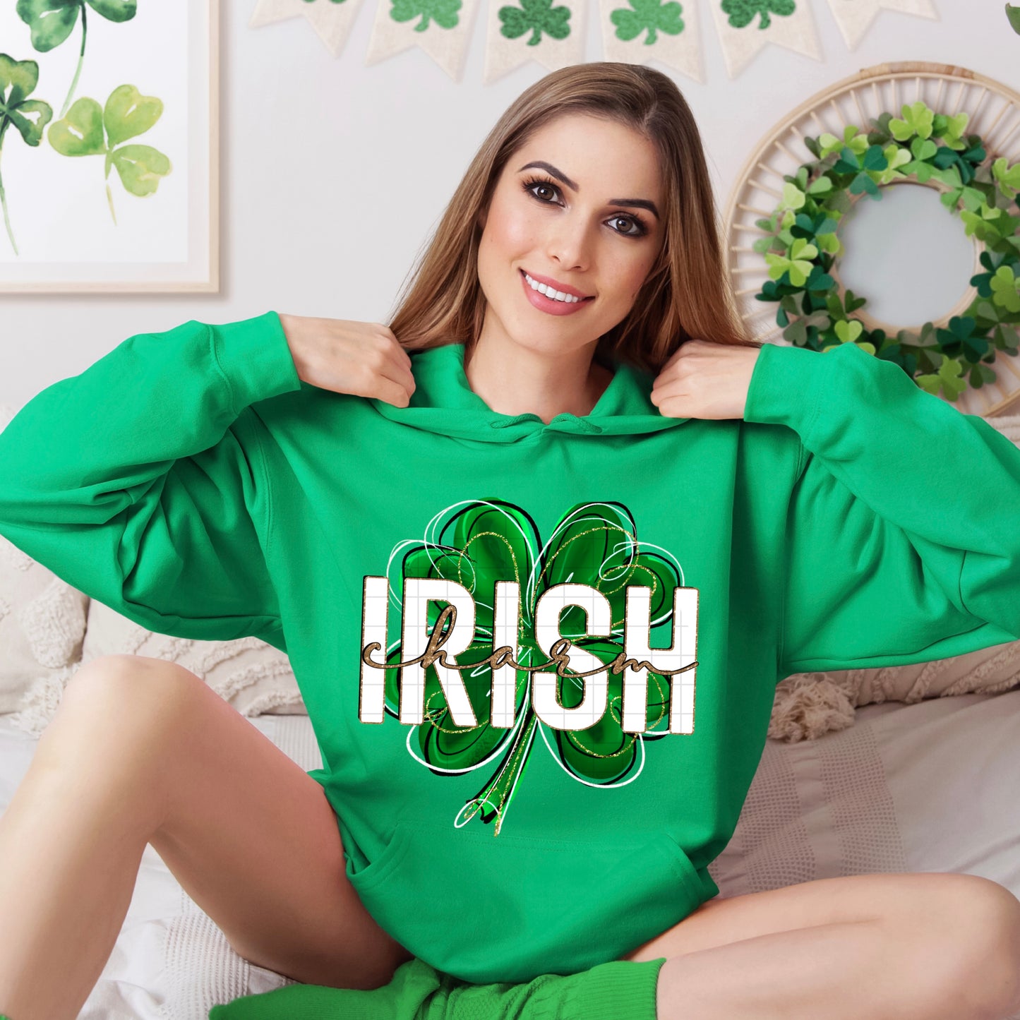 Irish Charm Shamrock Design – DTF Transfer
