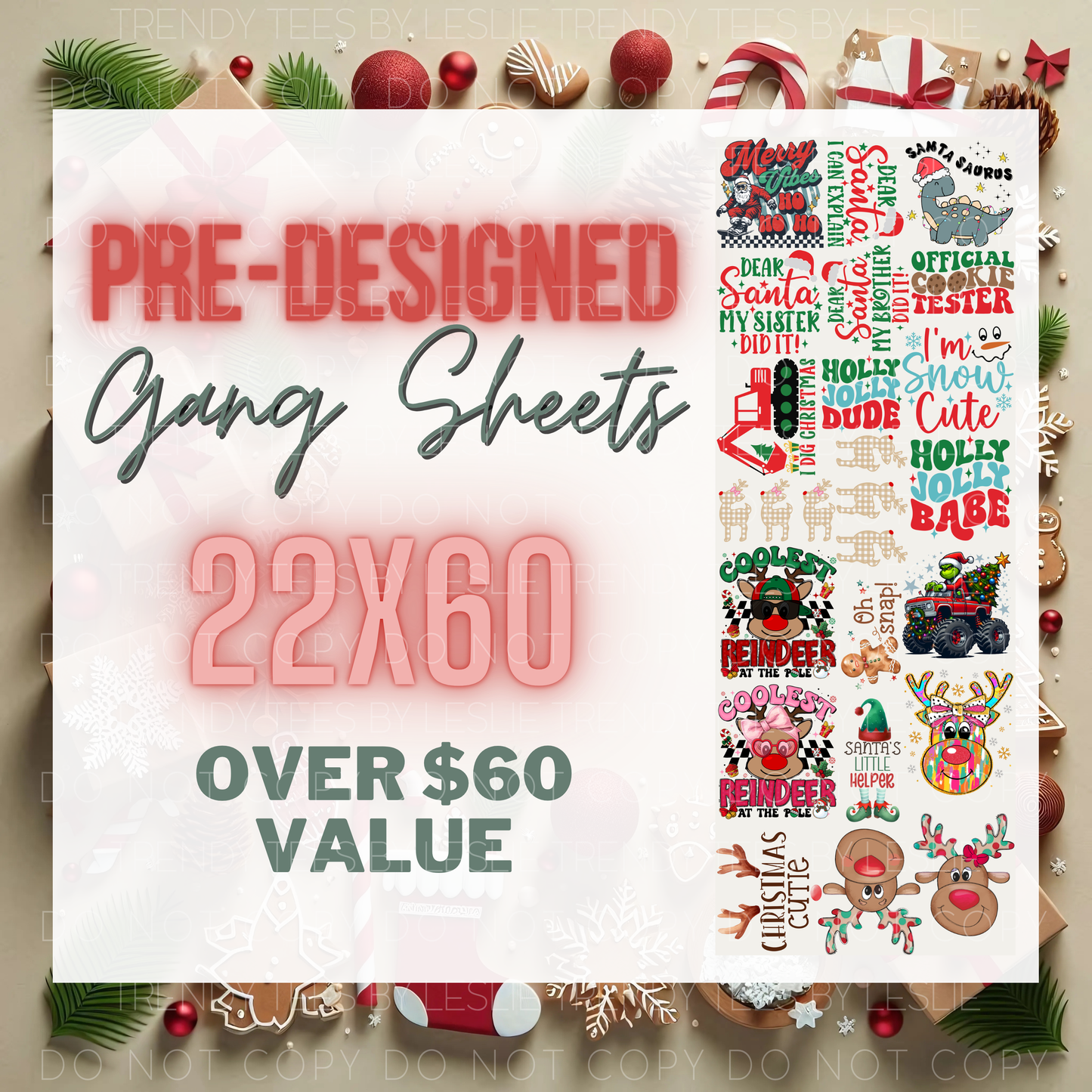 Kids Christmas Gang Sheet