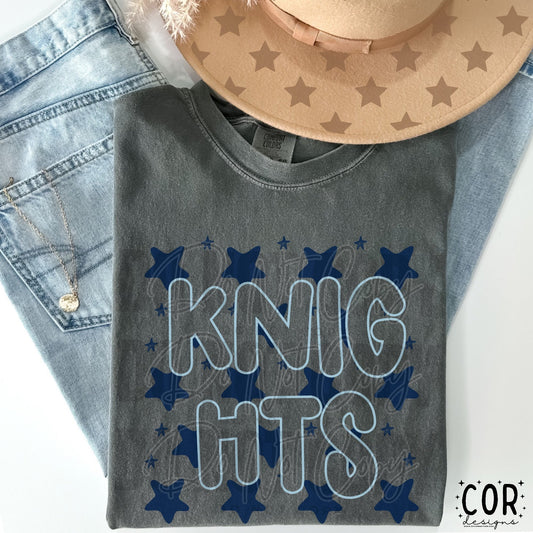 Knights (blue stars)