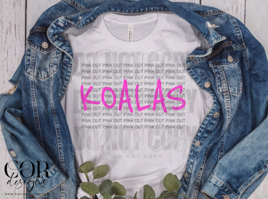 Koalas Pink Out