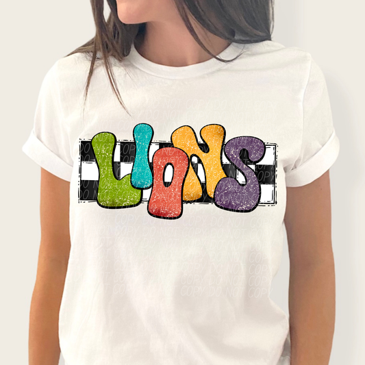 Lions (retro rainbow)