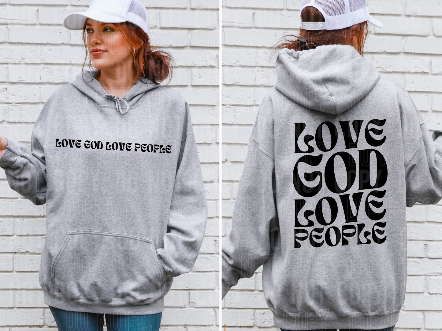 Love god love people -black (back)
